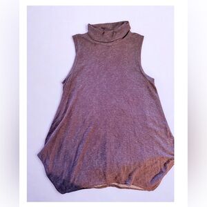 Apt. 9 Maroon Sleeveless Turtleneck Tunic